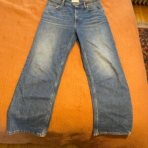 Classic Blue Wide-Leg Jeans